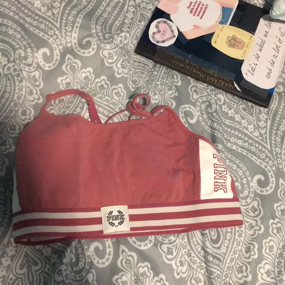 large pink sports bra pale pink color - Picture 1 of 3